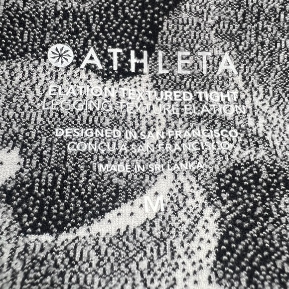 Athleta Leggings Womens Size Medium Elation Textured Tight Yoga Athleisure Gym - Picture 5 of 9